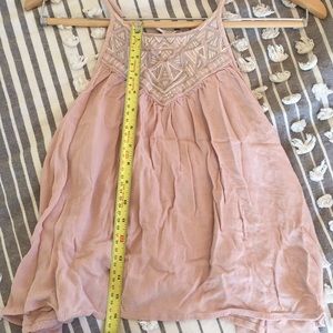 Blush embroidered tank